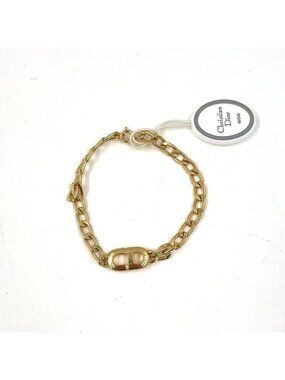 Dior Cdlogo Gold Plated Bracelet